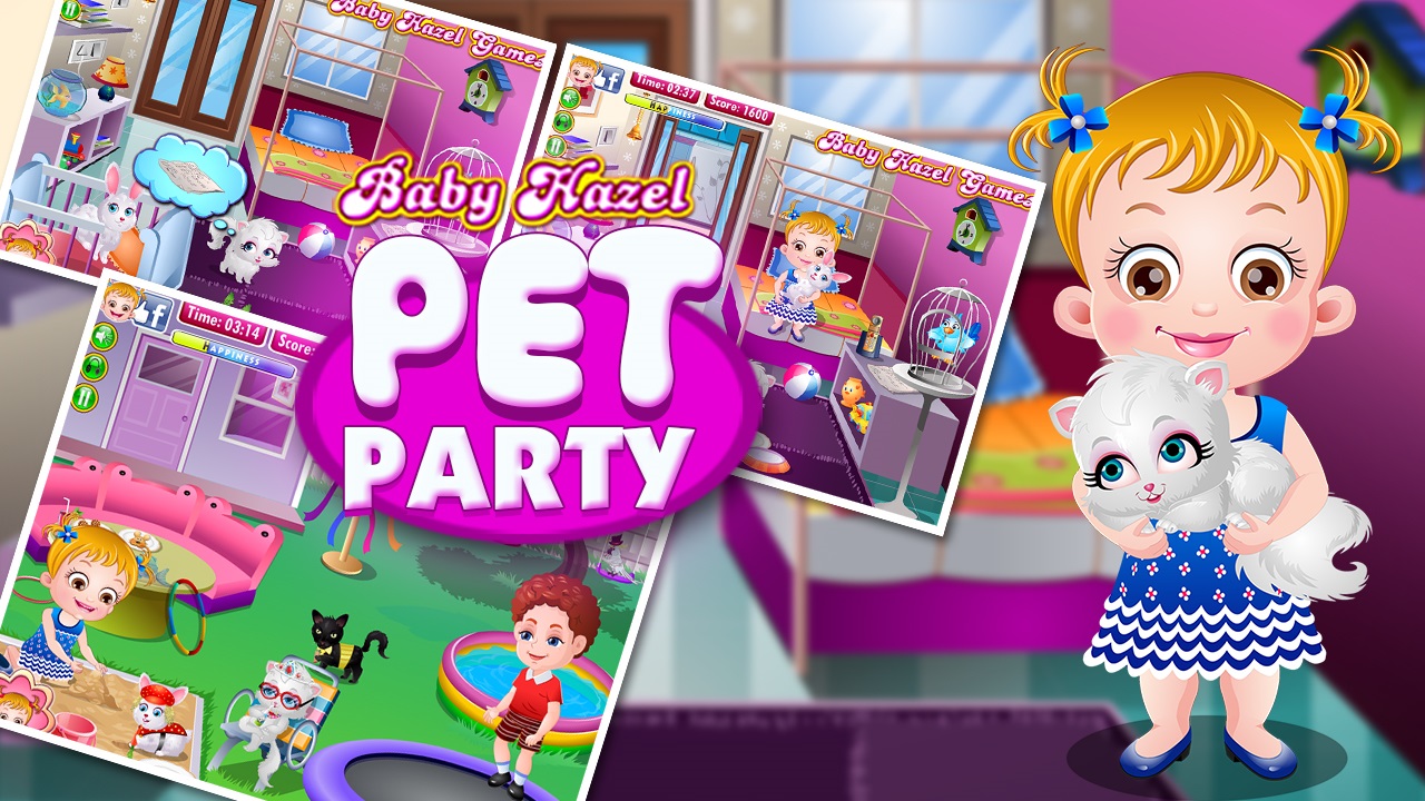Jogo Baby Hazel Pet Party no Jogos 123
