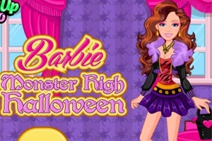 Vestir a Barbie do Monster High em COQUINHOS