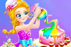 Jogos de Cozinhe e Decore um Bolo de Princesa no Meninas Jogos