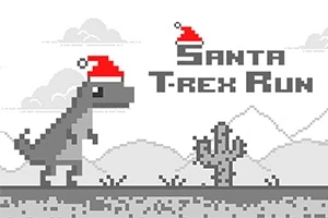 Jogo Santa T-Rex Run no Jogos 360